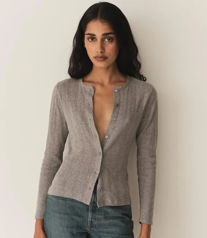 DEN Tees Women Amelie Tee Heather Grey