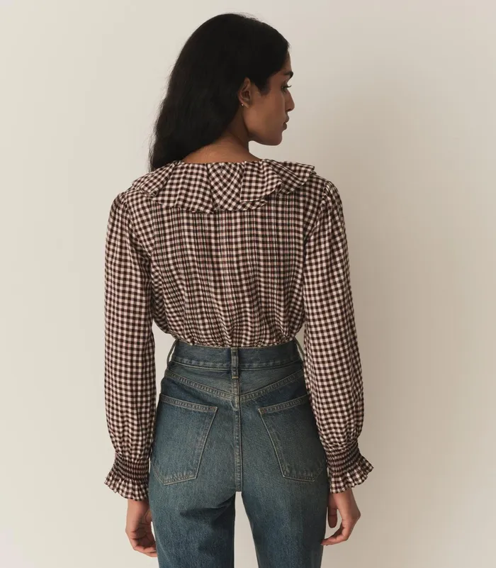 DEN Tops Women Hardy Top Delphine Plaid DEN Tops Women Hardy Top Delphine Plaid
