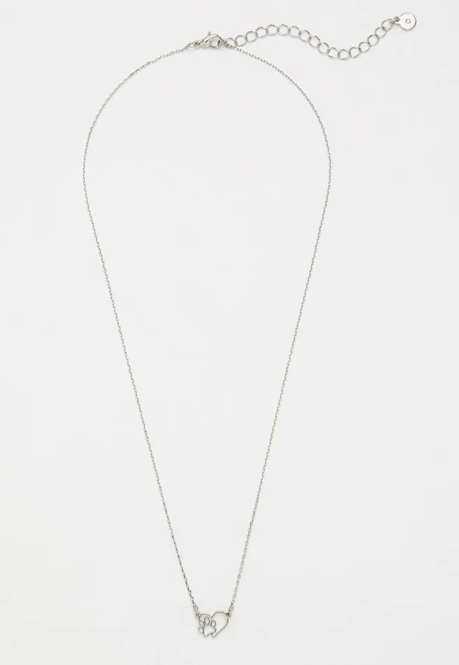 Dainty Heart Paw Necklace Women Maurices Jewelry