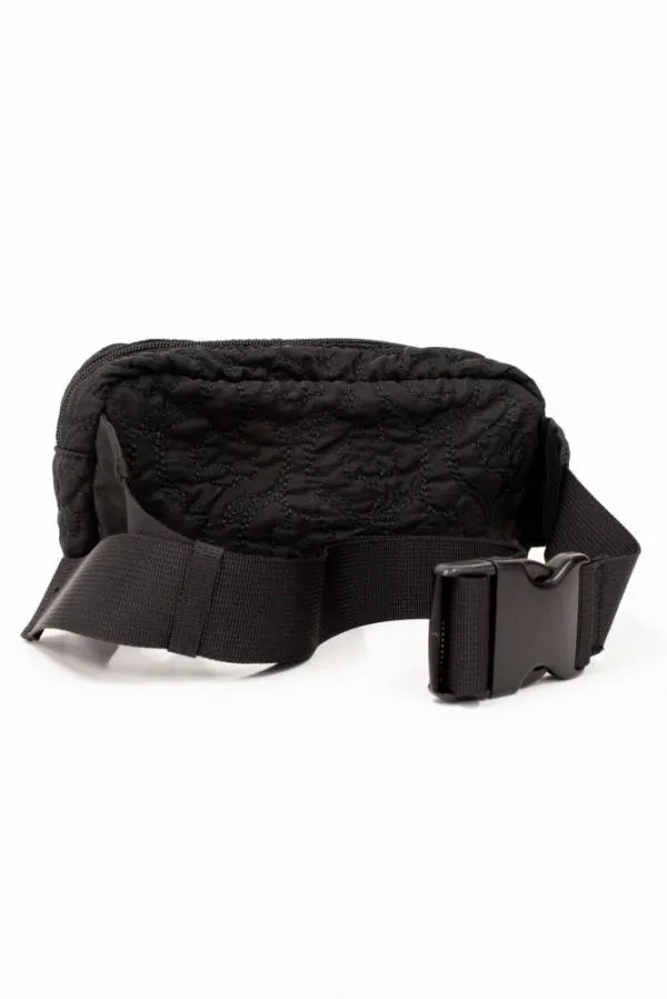 Damson Madder Bags Accessories Frill Cross Body Bag In Black Floral Stitch