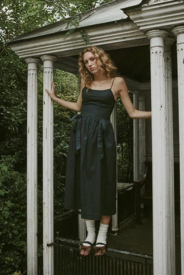 Damson Madder Dresses Women Penelope Apron Dress 8211 Navy