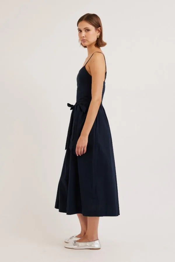 Damson Madder Dresses Women Penelope Apron Dress 8211 Navy