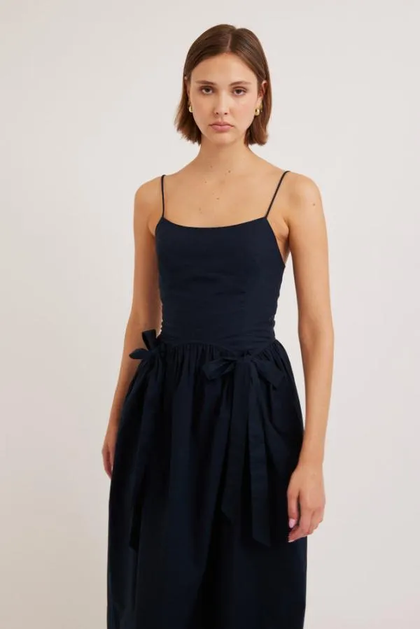Damson Madder Dresses Women Penelope Apron Dress 8211 Navy