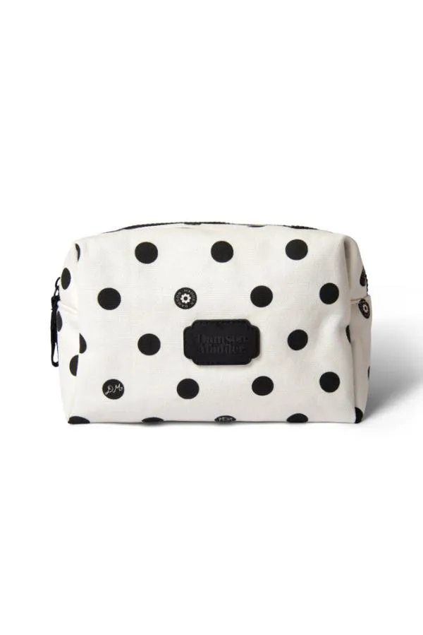 Damson Madder Makeup Bags Accessories Printed Canvas Makeup Bag In Polka Dot