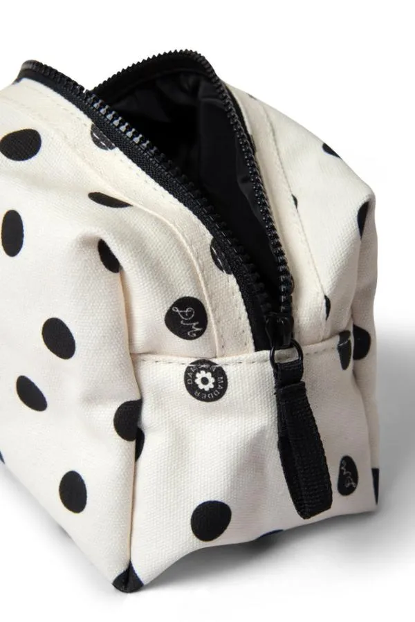 Damson Madder Makeup Bags Accessories Printed Canvas Makeup Bag In Polka Dot