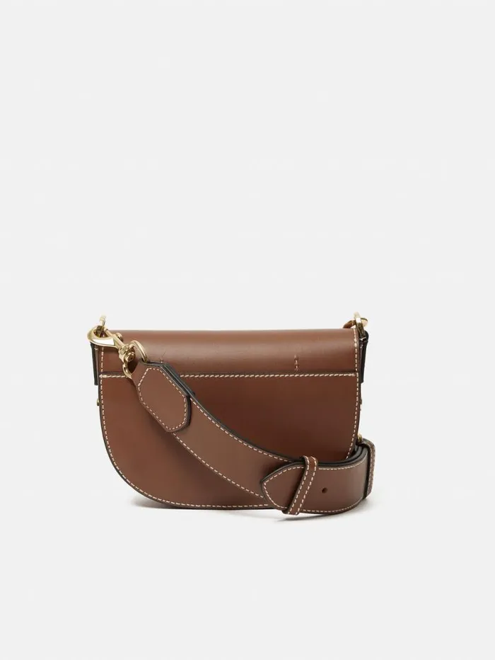 Denbigh Studded Leather Bag Tan Women Jigsaw Bags