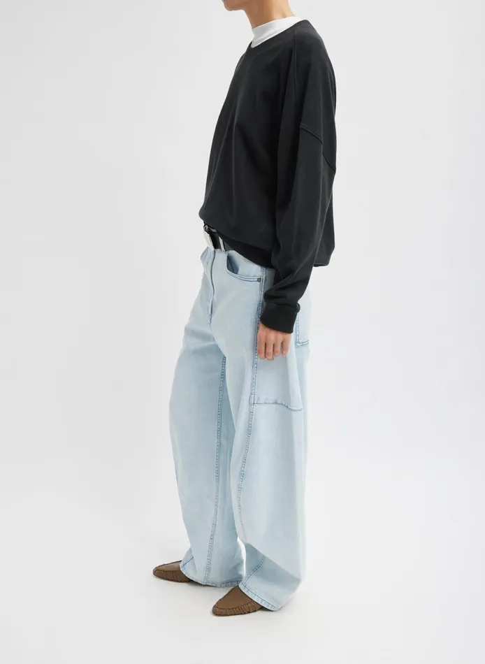 Denim Women Tibi Bleached Denim Sid Jean