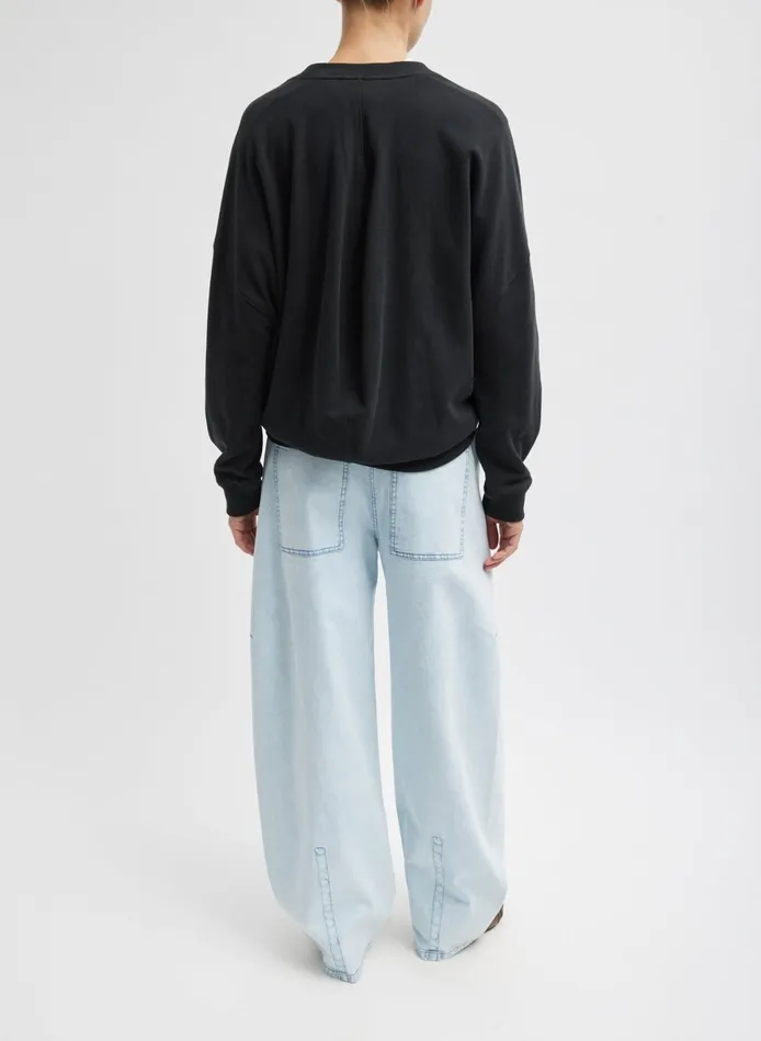 Denim Women Tibi Bleached Denim Sid Jean