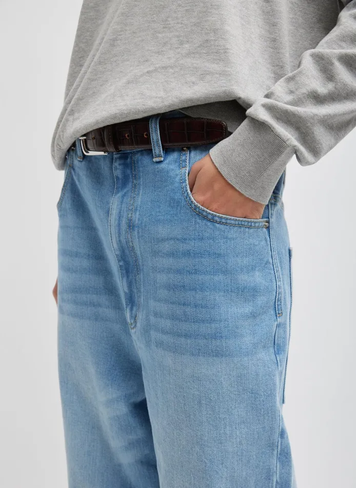 Denim Women Tibi Vintage Wash Denim Dennis Jean