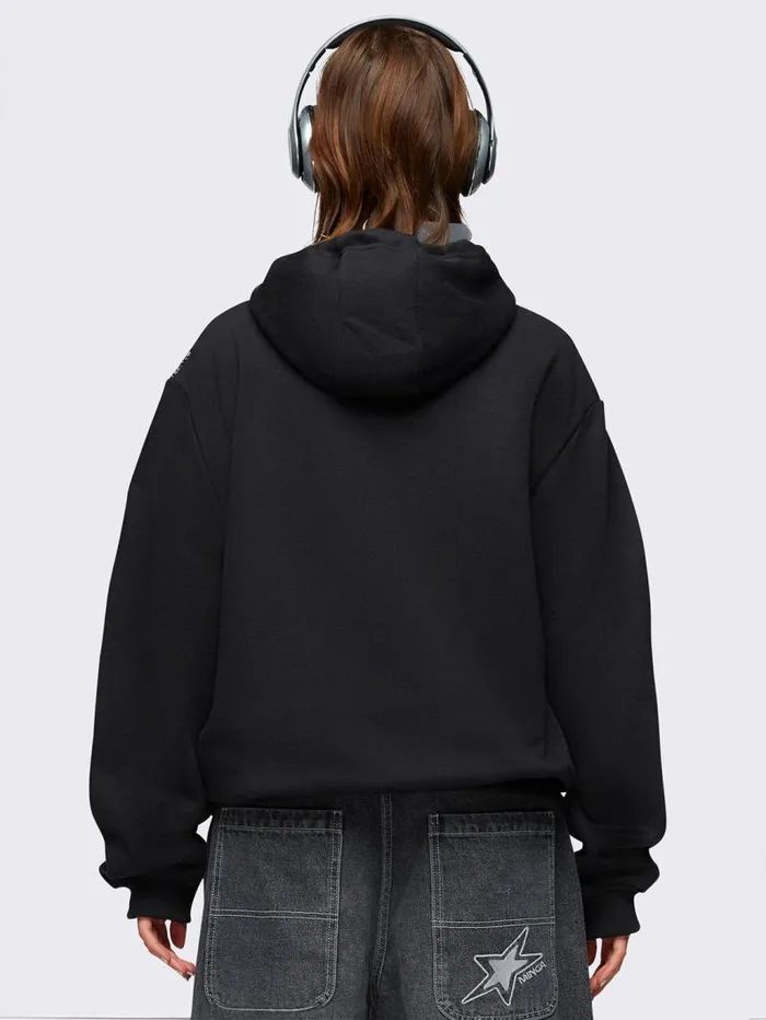 Devil Wings Oversized Zip Up Hoodie Women Minga London Sweatshirts and Hoodies Devil Wings Oversized Zip Up Hoodie Women Minga London Sweatshirts and Hoodies