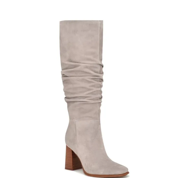 Domaey Casual Boots Medium Grey Women Nine West Boots and Booties Domaey Casual Boots Medium Grey Women Nine West Boots and Booties