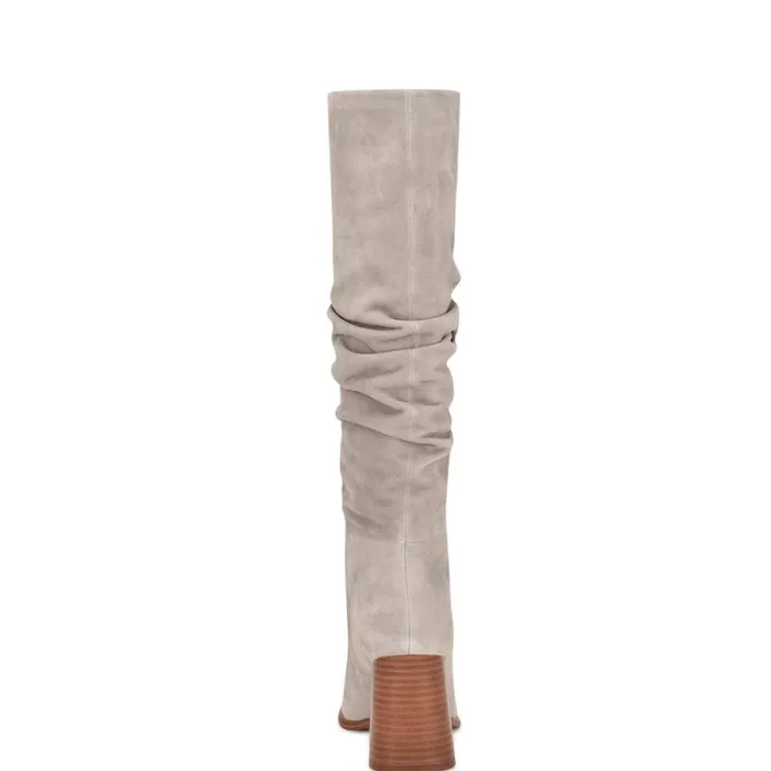 Domaey Casual Boots Medium Grey Women Nine West Boots and Booties Domaey Casual Boots Medium Grey Women Nine West Boots and Booties