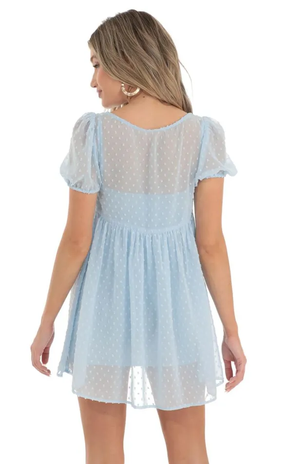 Dotted Lace Two Piece Dress Set Blue Women LUCY IN THE SKY TwoPiece Sets Dotted Lace Two Piece Dress Set Blue Women LUCY IN THE SKY TwoPiece Sets