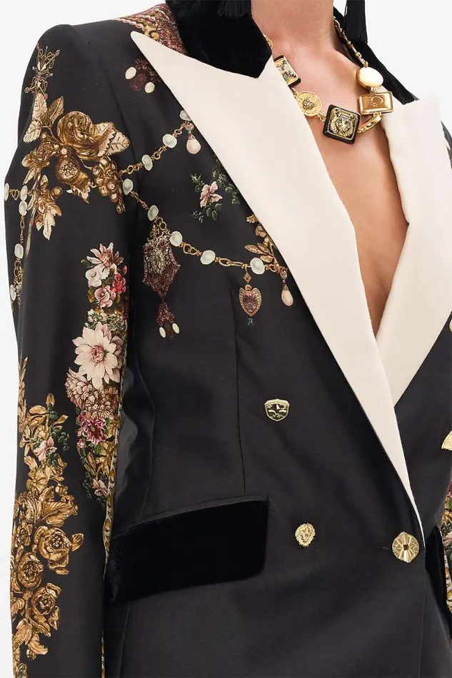 DOUBLE BREASTED SUIT JACKET DYNASTY DAZE Dynasty Daze Womens Camilla Jackets