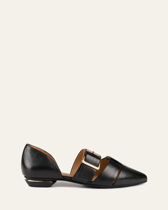 DRESS jomercer Women Carla dress flats black leather