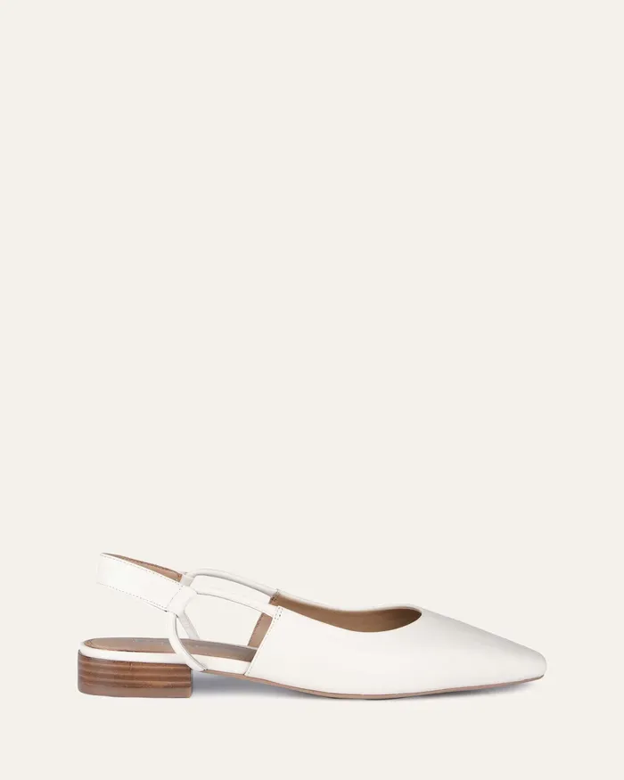 DRESS Women jomercer Larissa dress flats off white leather