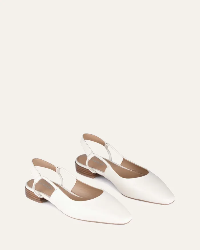 DRESS Women jomercer Larissa dress flats off white leather DRESS Women jomercer Larissa dress flats off white leather