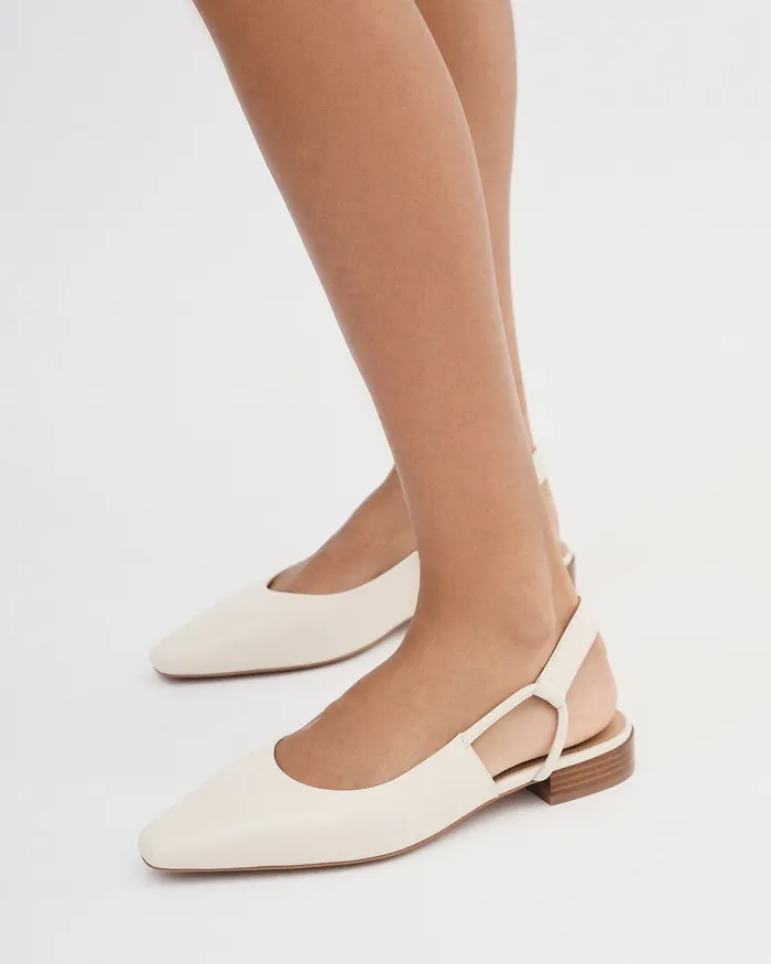 DRESS Women jomercer Larissa dress flats off white leather DRESS Women jomercer Larissa dress flats off white leather