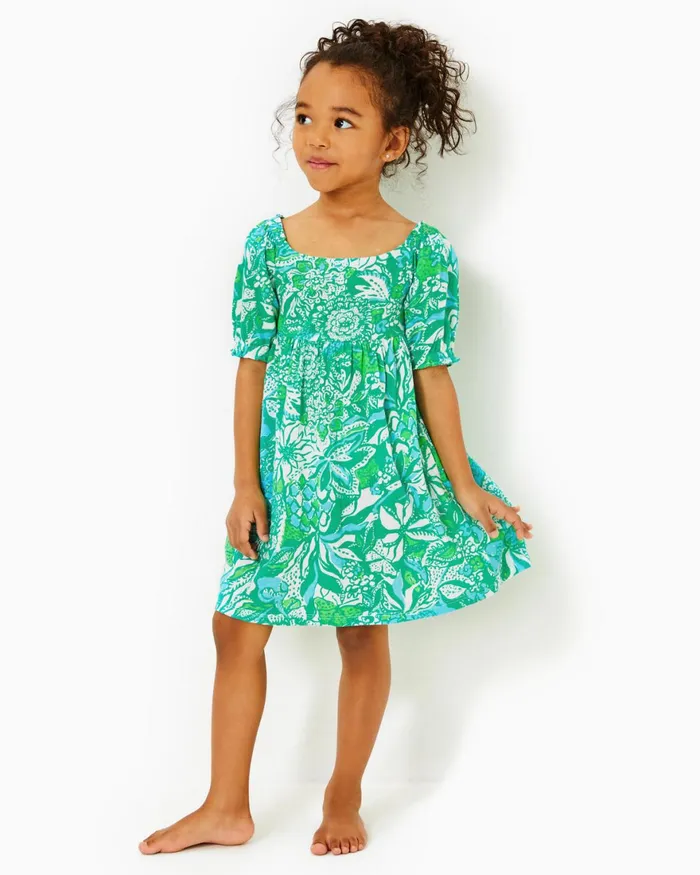 Dresses and Rompers Girls Lilly Pulitzer Girls Mini Delaney Dress Botanical Green Safari Sangria Dresses and Rompers Girls Lilly Pulitzer Girls Mini Delaney Dress Botanical Green Safari Sangria