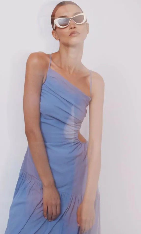 Dresses Bec Bridge Calypso Asym Maxi Dress Meridian Blue