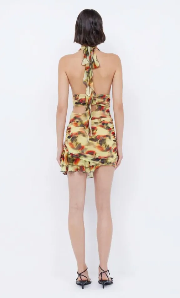 Dresses Bec Bridge Fiore Halter Mini Dress Citrus Rose