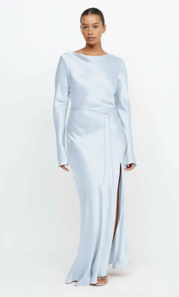 Dresses Bec Bridge Moon Dance Long Sleeve Maxi Dress Dusty Blue