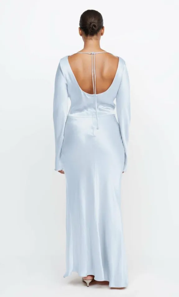 Dresses Bec Bridge Moon Dance Long Sleeve Maxi Dress Dusty Blue