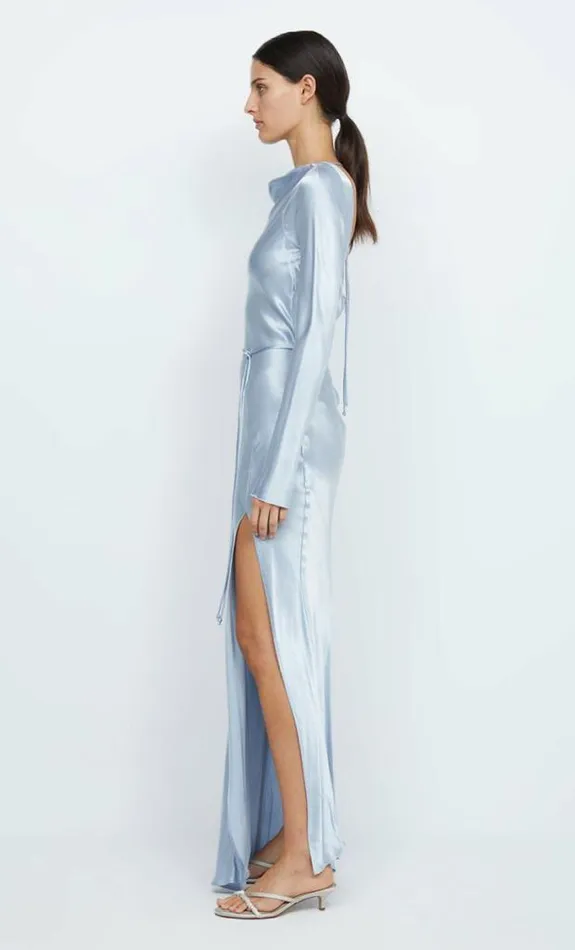 Dresses Bec Bridge Moon Dance Long Sleeve Maxi Dress Dusty Blue
