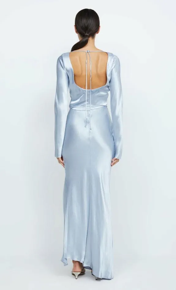 Dresses Bec Bridge Moon Dance Long Sleeve Maxi Dress Dusty Blue