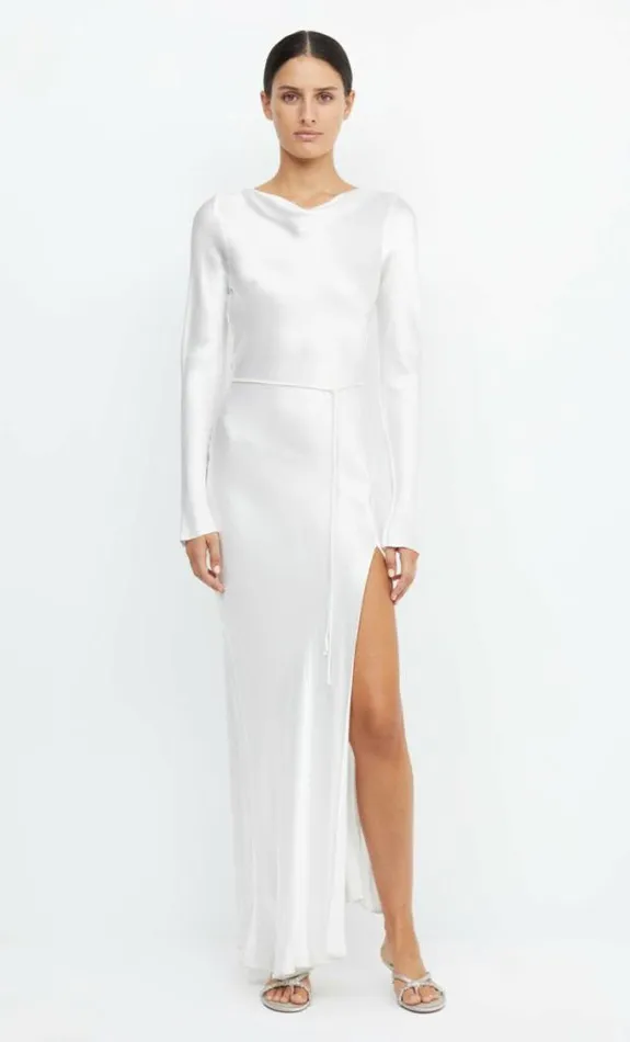 Dresses Bec Bridge Moon Dance Long Sleeve Maxi Dress Ivory