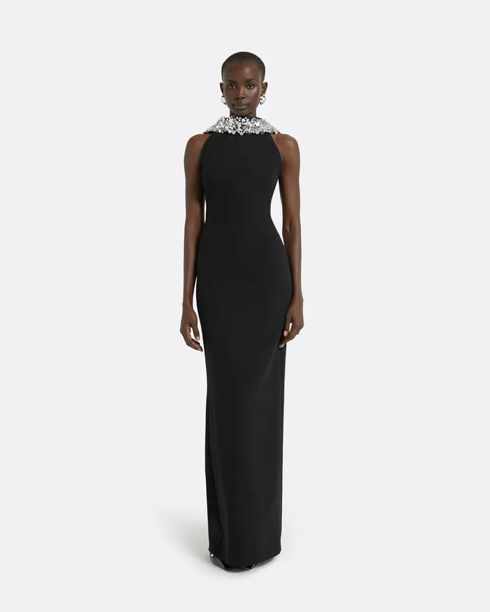 Dresses Safiyaa Women Holli Black Long Dress Black