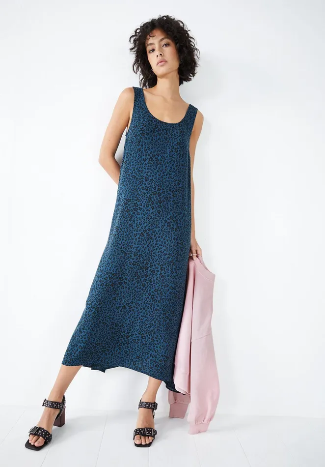 Dresses Women Hush Albee Midi Dress Leopard Floral Blueblack
