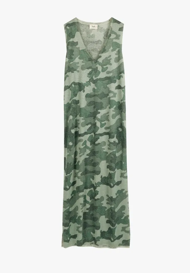 Dresses Women Hush Leona Metallic Knit Dress Camosoft Khaki
