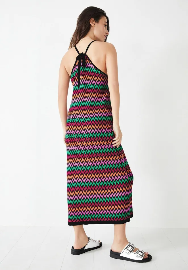 Dresses Women Hush Martina Halterneck Knitted Dress Black Multi