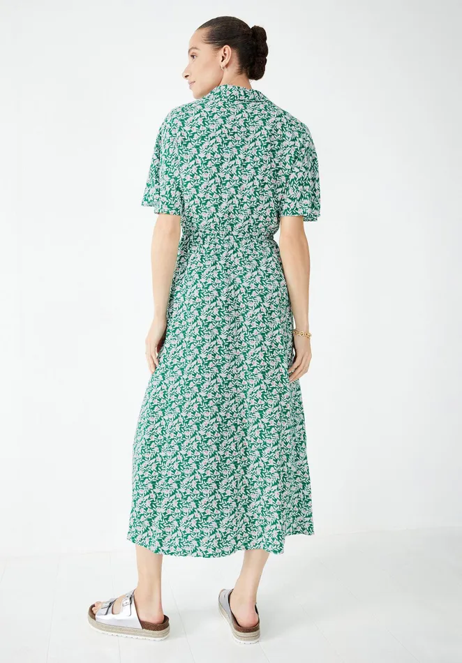 Dresses Women Hush Ren Shirt Dress Leafy Floral Green