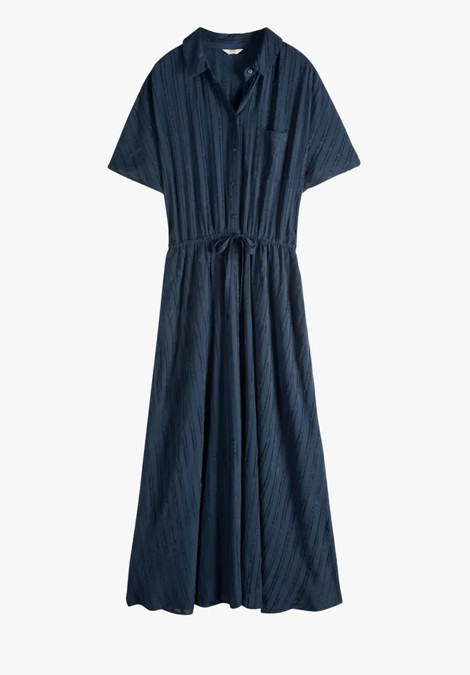 Dresses Women Hush Ren Striped Textured Dress Midnight Navy Blue
