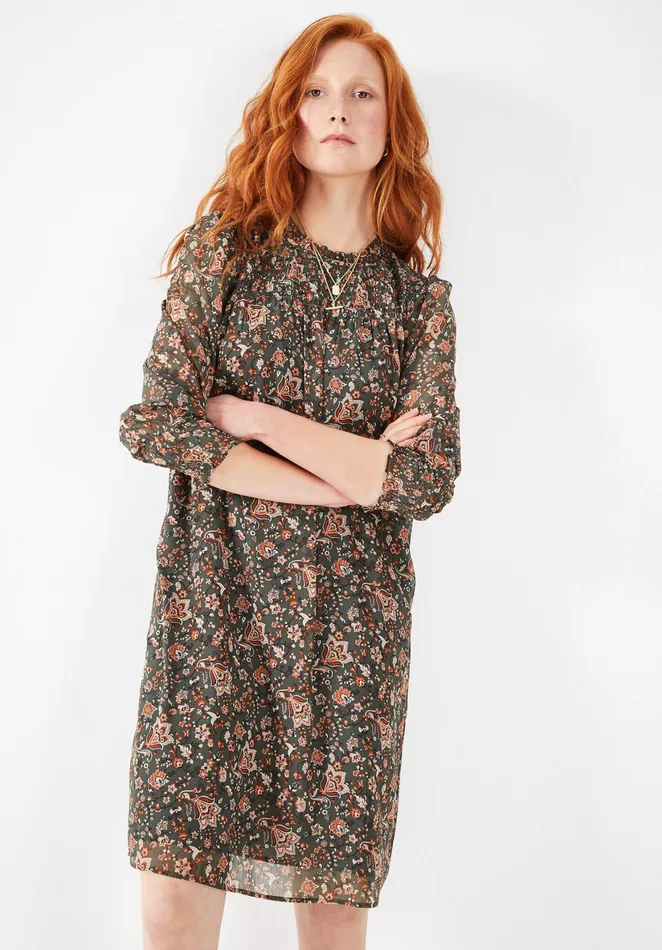 Dresses Women Hush Terra Mini Dress Khaki Indian Floral