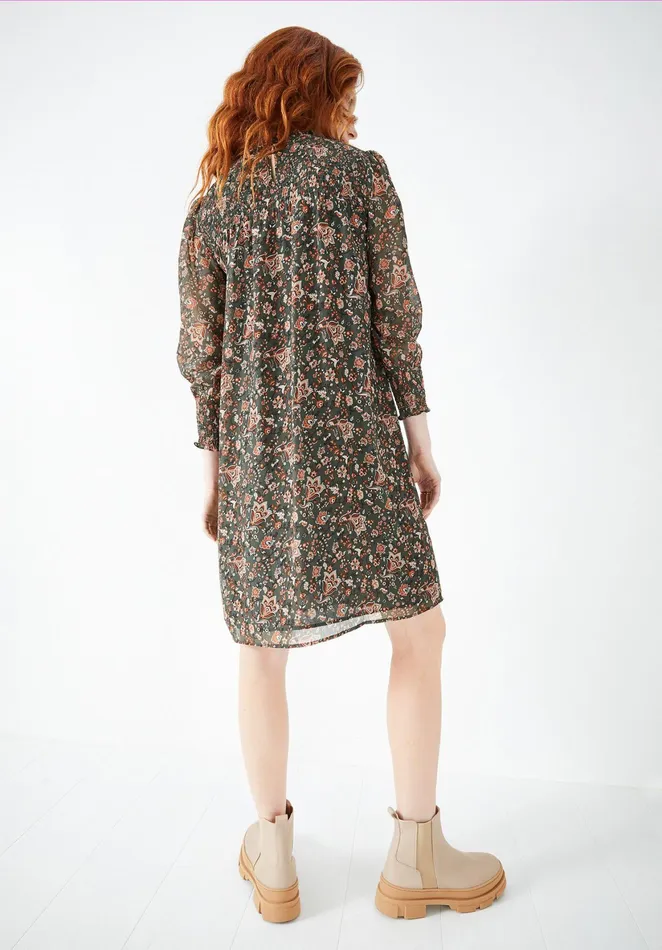 Dresses Women Hush Terra Mini Dress Khaki Indian Floral