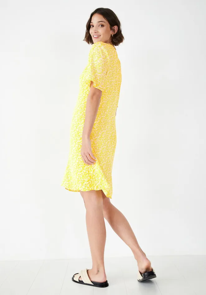 Dresses Women Hush Valeria Mini Dress Leafy Floral Yellow