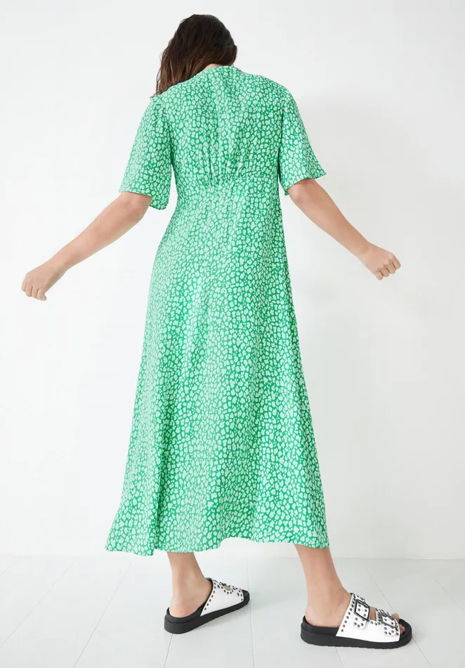 Dresses Women Hush Valeria Tea Dress Graphic Leopard Green