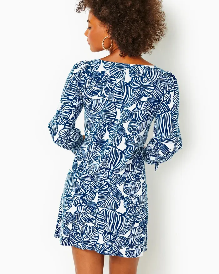 Dresses Women Lilly Pulitzer Cath Dress Aegean Navy Beach Path