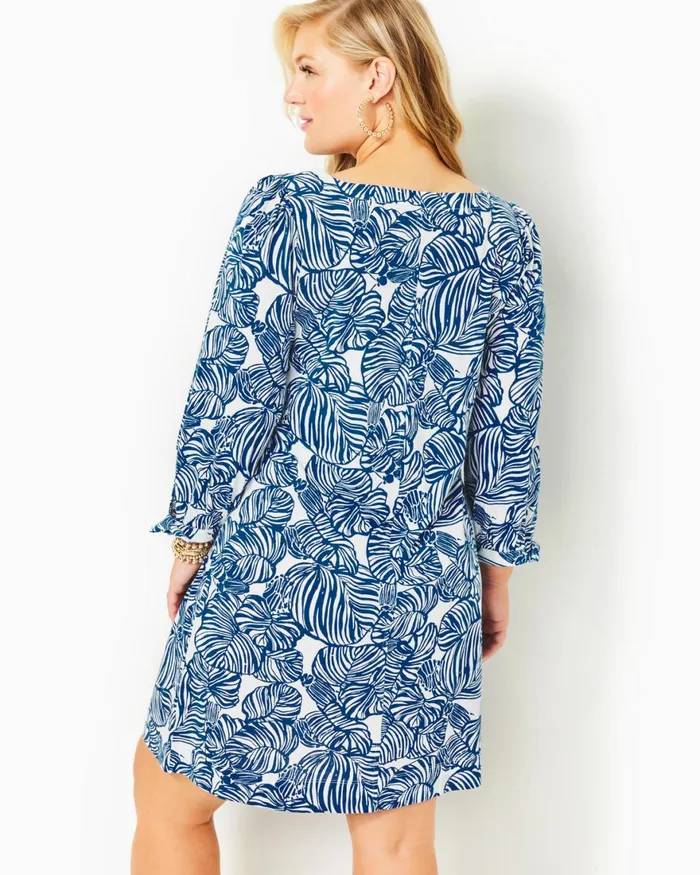 Dresses Women Lilly Pulitzer Cath Dress Aegean Navy Beach Path Dresses Women Lilly Pulitzer Cath Dress Aegean Navy Beach Path