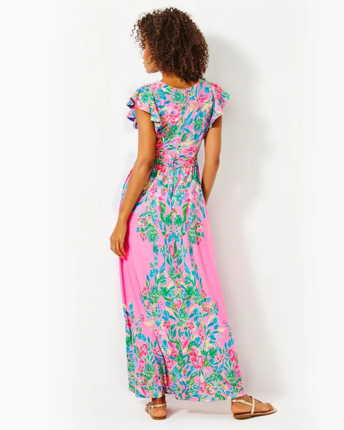 Dresses Women Lilly Pulitzer Joellane Tiered Maxi Dress Aegean Navy Calypso Coast Dresses Women Lilly Pulitzer Joellane Tiered Maxi Dress Aegean Navy Calypso Coast