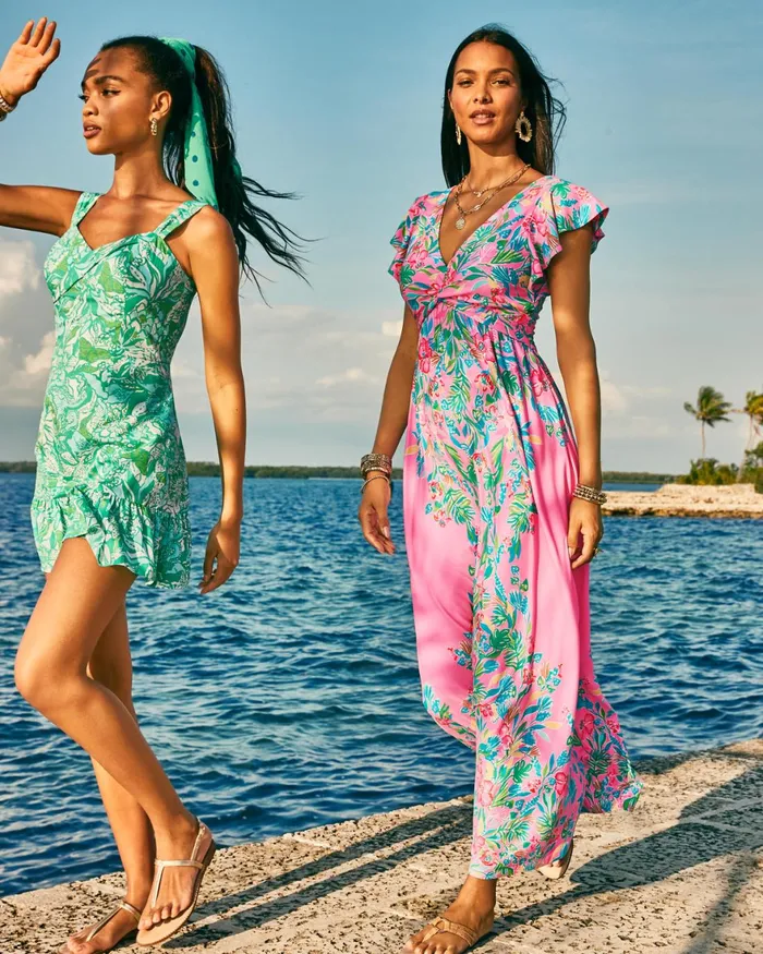 Dresses Women Lilly Pulitzer Joellane Tiered Maxi Dress Aegean Navy Calypso Coast Dresses Women Lilly Pulitzer Joellane Tiered Maxi Dress Aegean Navy Calypso Coast