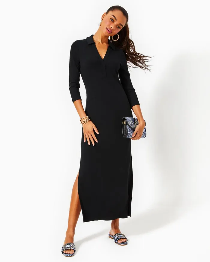Dresses Women Lilly Pulitzer Joellane Tiered Maxi Dress Aegean Navy Calypso Coast Dresses Women Lilly Pulitzer Joellane Tiered Maxi Dress Aegean Navy Calypso Coast