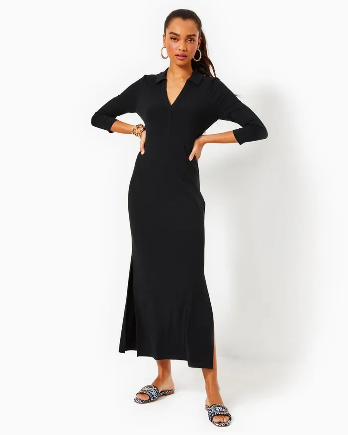Dresses Women Lilly Pulitzer Joellane Tiered Maxi Dress Aegean Navy Calypso Coast Dresses Women Lilly Pulitzer Joellane Tiered Maxi Dress Aegean Navy Calypso Coast