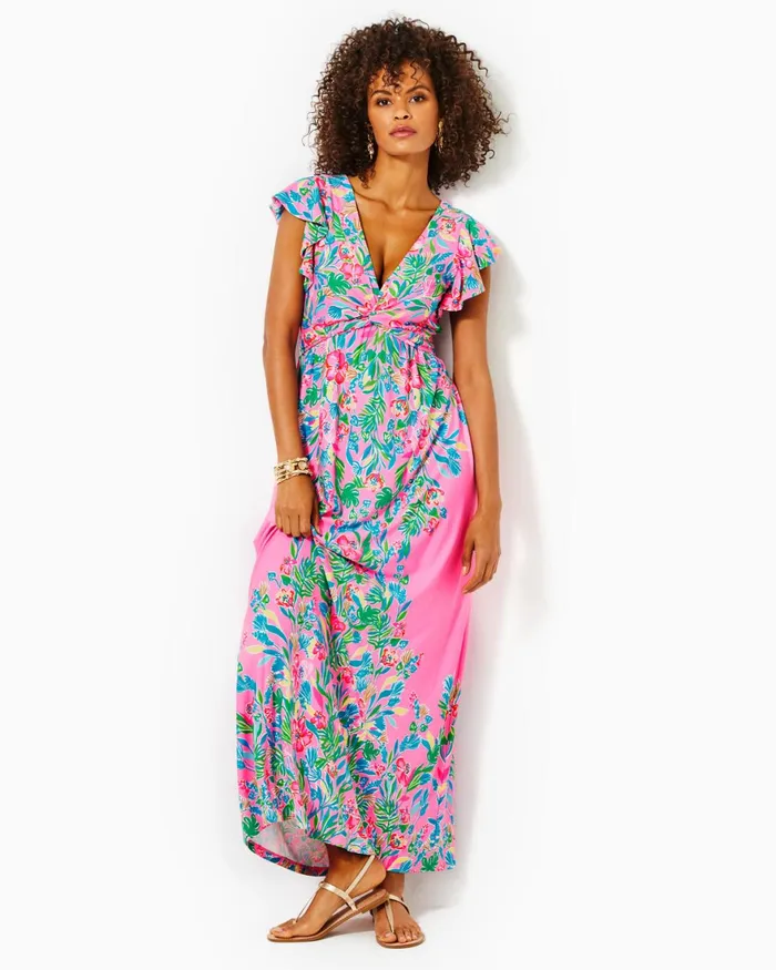 Dresses Women Lilly Pulitzer Tamie OfftheShoulder Midi Dress Surf Blue Soleil It On Me Dresses Women Lilly Pulitzer Tamie OfftheShoulder Midi Dress Surf Blue Soleil It On Me