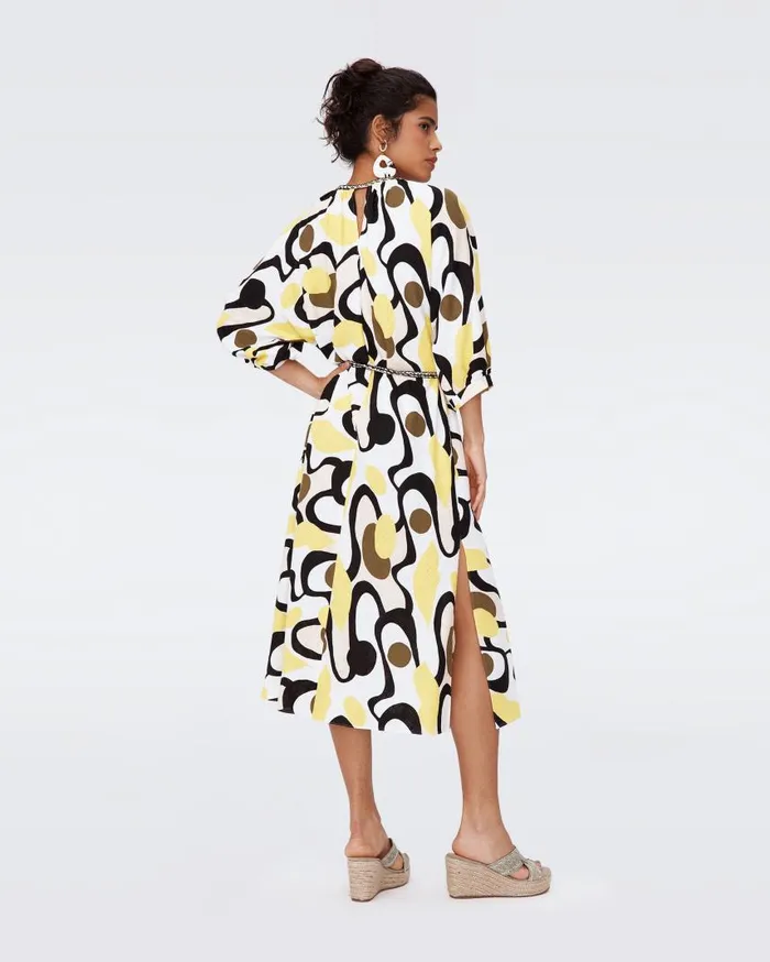 DVF Dresses Women Bambi Dress Mirage Yellow