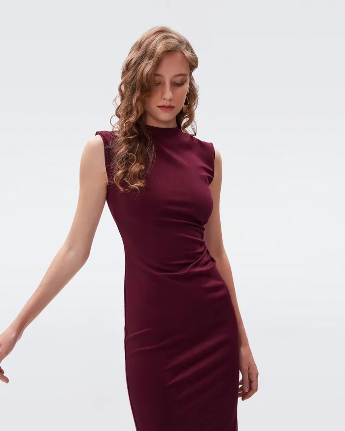 DVF Dresses Women Darrius Dress Wine Pink DVF Dresses Women Darrius Dress Wine Pink
