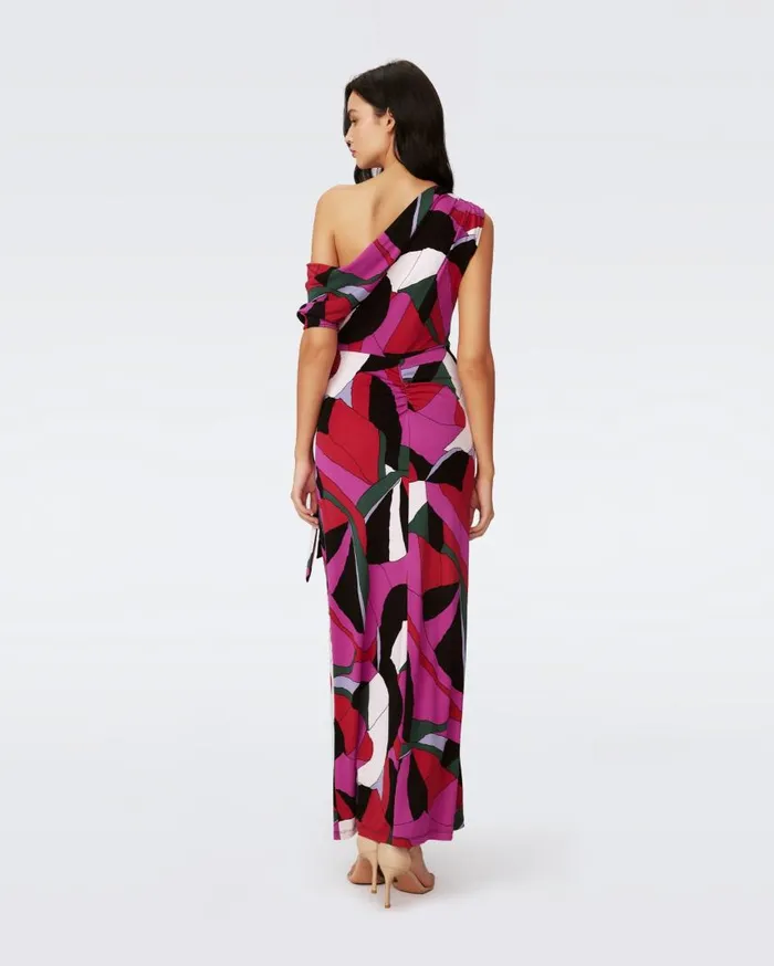 DVF Dresses Women Eliana Faux Wrap Dress Huge Tendu